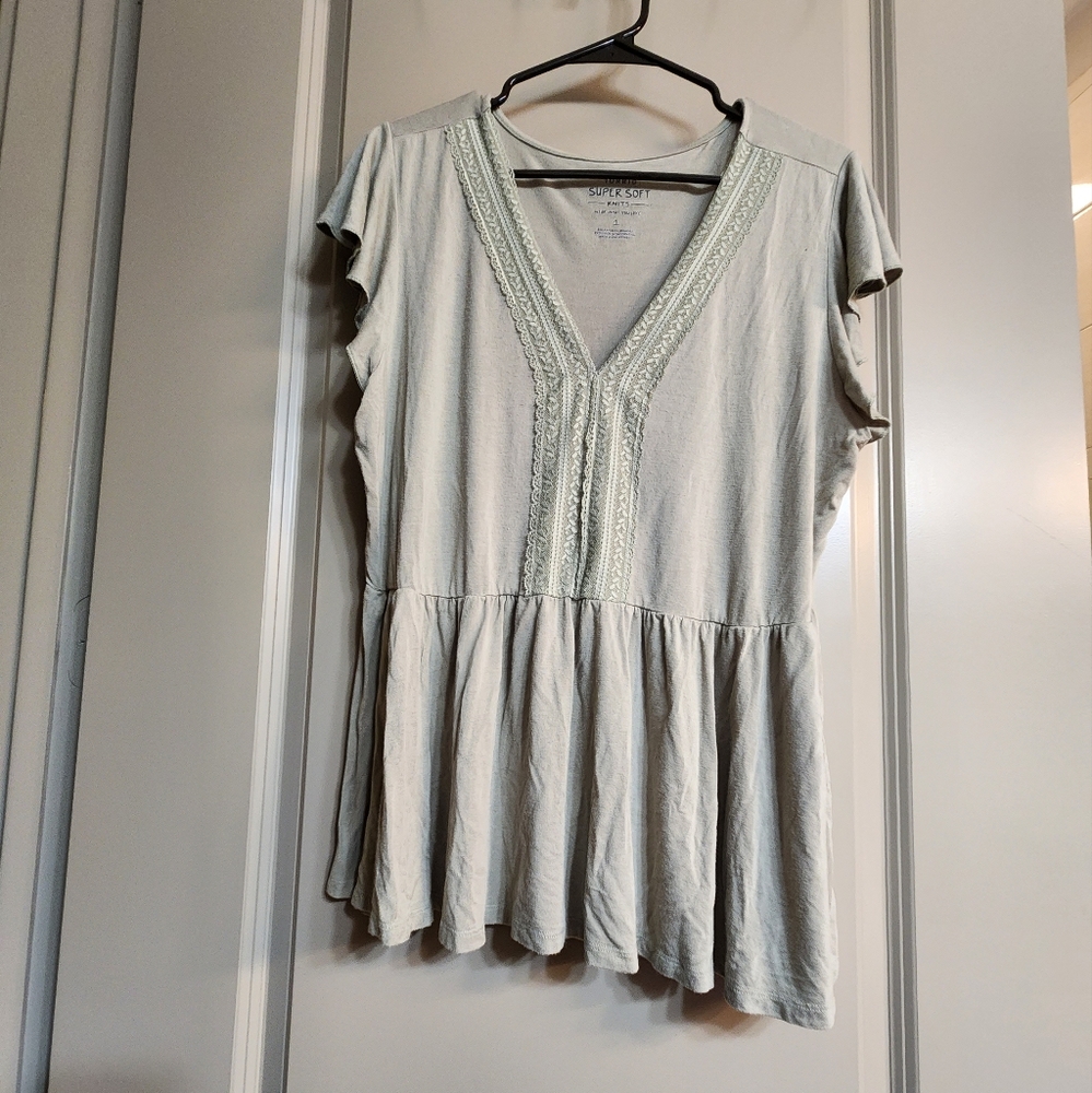 Torrid Super Soft Babydoll in Sage